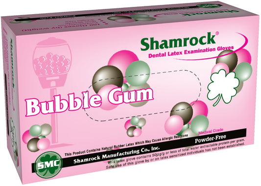 15000 Series - Shamrock Bubblegum Scent Latex Exam Powder Free Gloves