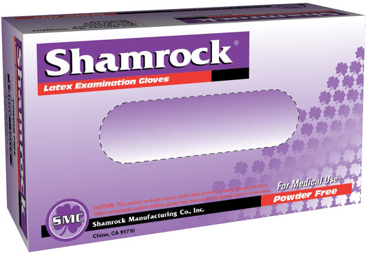 10000 Series - Shamrock Latex Exam Powder Free Gloves