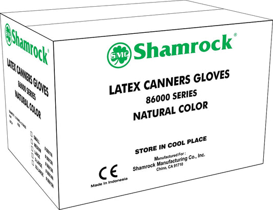 86000 Series - Shamrock Latex Canners Powder Free Gloves