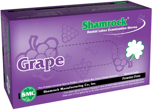 14000 Series - Shamrock Grape Scent Latex Exam Powder Free Gloves