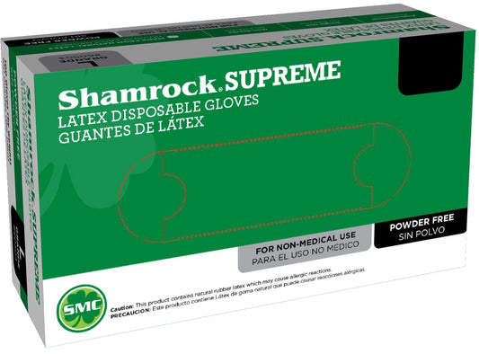 60500 Series - Shamrock Latex Disposable Powder Free Gloves